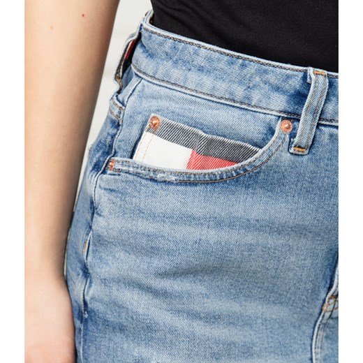 Spódnica Tommy Jeans mini gładka 