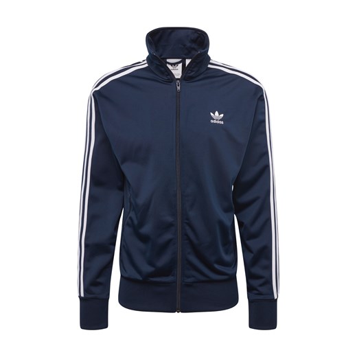 Bluza sportowa granatowa Adidas Originals jesienna w paski 