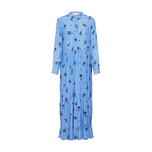 Sukienka Norr niebieska luźna maxi z wiskozy 