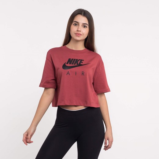 Bluzka damska Nike w nadruki z okrągłym dekoltem 