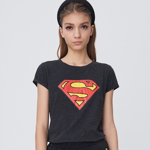 Sinsay - Koszulka Superman - Szary  Sinsay XL 