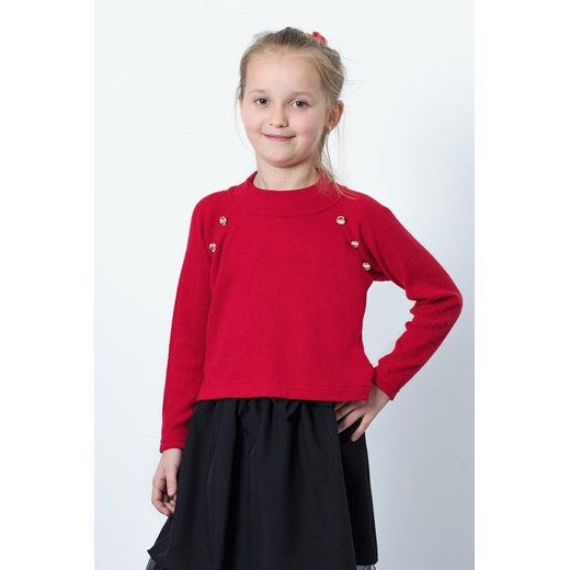 Czerwona Bluzka Dla Dziewczynki Kiz By Kids  152 Olek i Lenka