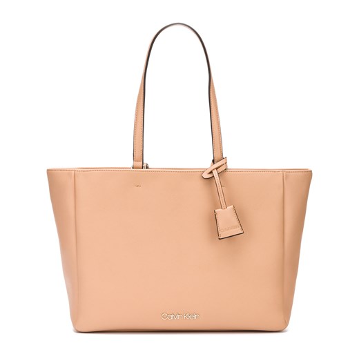 Shopper bag Calvin Klein matowa na ramię 