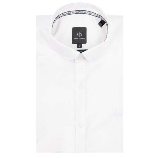 Koszula męska Armani Exchange elegancka na wiosnę z długim rękawem 