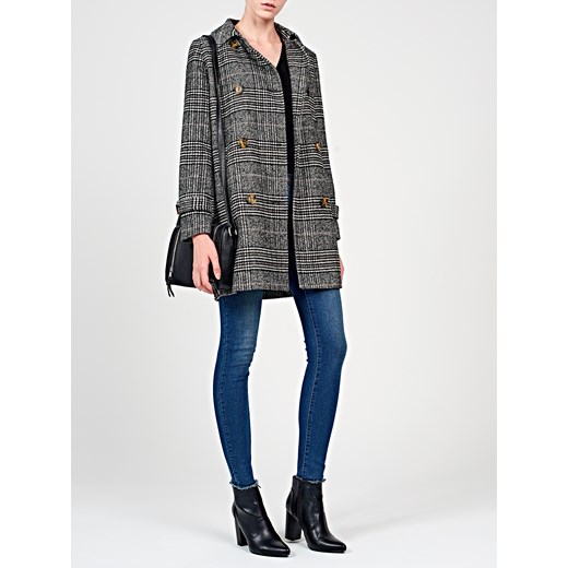 GATE Płaszcz w kratę z dwurzędowym zapięciem Gate  34 gateshop