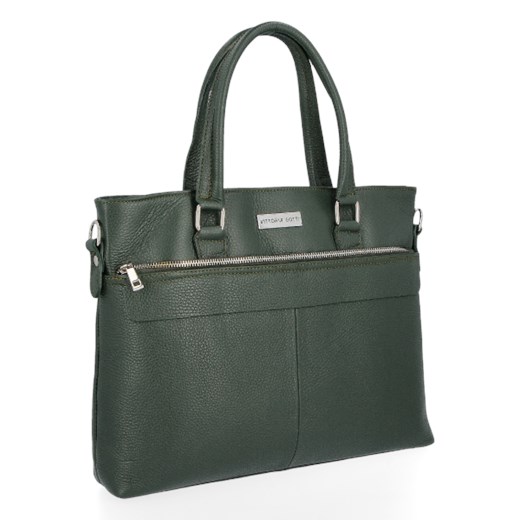 Shopper bag Vittoria Gotti bez dodatków mieszcząca a5 elegancka skórzana 