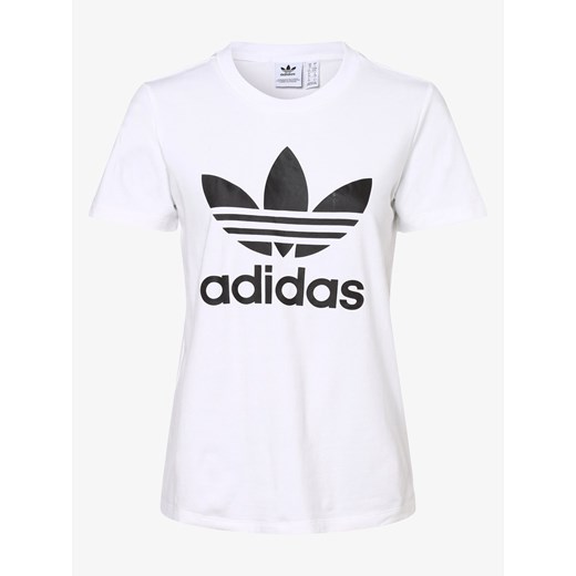 Bluzka damska biała Adidas Originals z okrągłym dekoltem 
