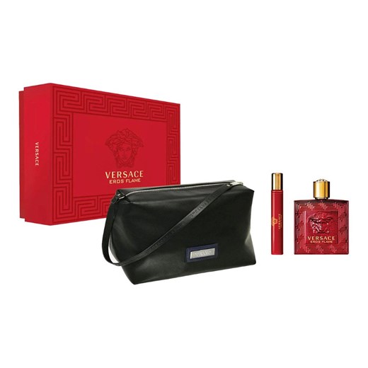 Versace Eros Flame zestaw - woda perfumowana 100 ml + woda perfumowana  10 ml + kosmetyczka Versace  1 Perfumy.pl
