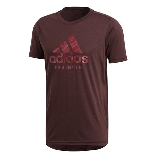 Koszulka męska FreeLift Logo Adidas (bordowa)  Adidas XS promocyjna cena SPORT-SHOP.pl 