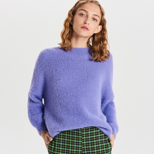 Sweter damski Cropp z okrągłym dekoltem na zimę 