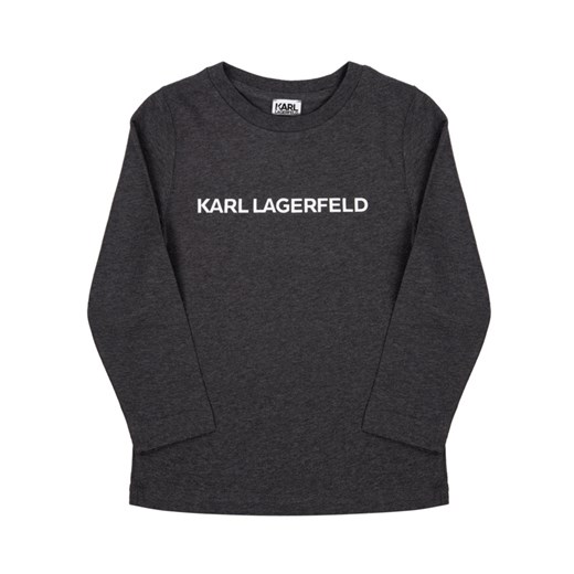 T-shirt chłopięce Karl Lagerfeld z napisem z długim rękawem 