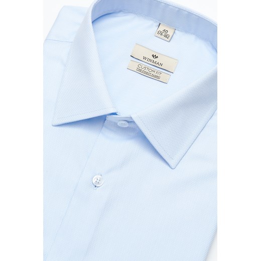 koszula wincode 2962 długi rękaw custom fit błękit Recman  46/176-182/No 