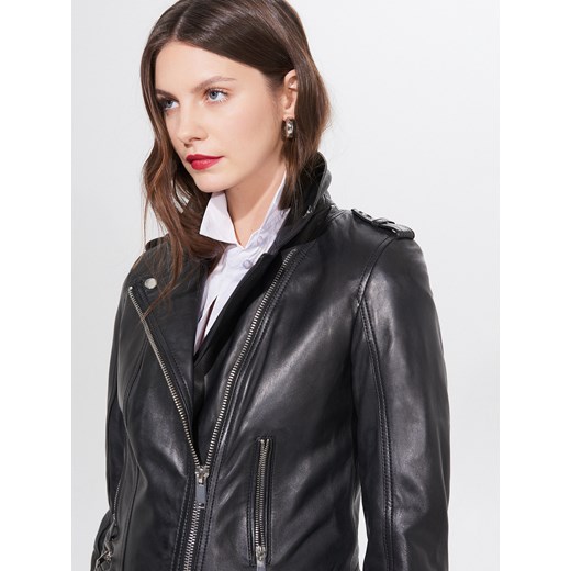 Mohito - Skórzana kurtka biker - Czarny Mohito  34 