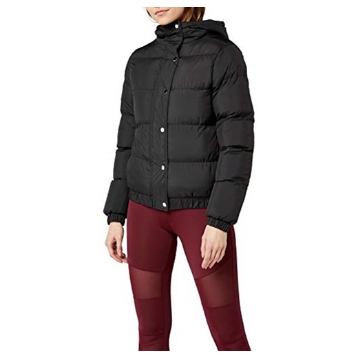 Urban Classics bufor kurtka damska bluza z kapturem Ladies Jacket -  kurtka puchowa s czarny (czarny 7)