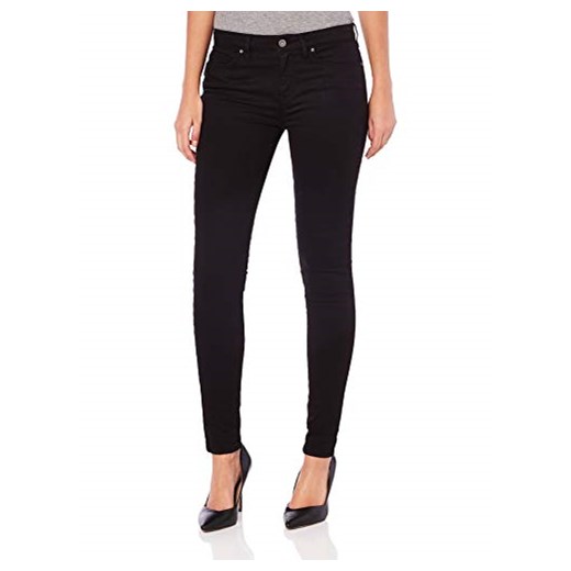 Spodnie jeansowe Tommy Hilfiger COMO RW CLR dla kobiet, kolor: czarny