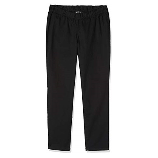 Ulla Popken damskie duże rozmiary do 64 – spodnie dżinsowe – legginsy – denim, komfort rozciągania, skinny – biznesowe dżinsy – kieszenie tylne, szlufki na pasek – 686492 -  Skinny czarny (schwarz 10)