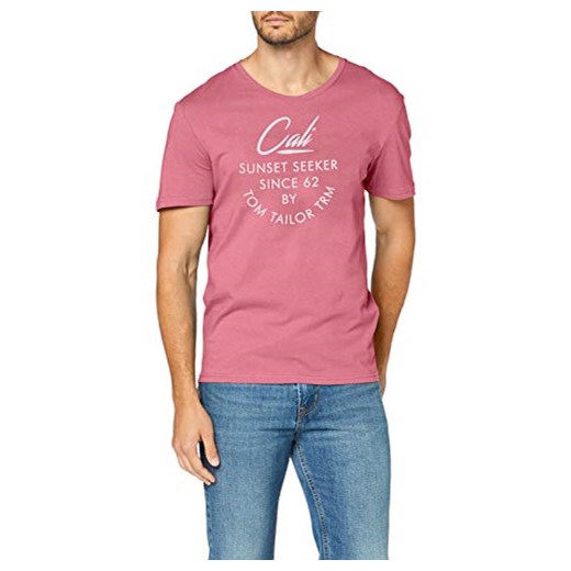 TOM TAILOR dla mężczyzn T-shirt/topy T-shirt z nadrukiem -  krój regularny l