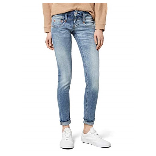 Wspaniałe spodnie Pitch Slim damskie jeansy niebieskie nowe -  wąski 28W / 32L