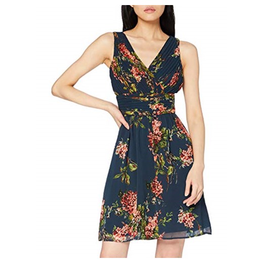 ESPRIT Collection Sukienka panie, kolor: różnokolorowy (Navy 2 401)