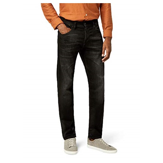 JACK & JONES męskie spodnie dżinsowe Jjimike Jjdash Ge 784 Indigo Knit Noos, kolor: czarny (Black Denim)