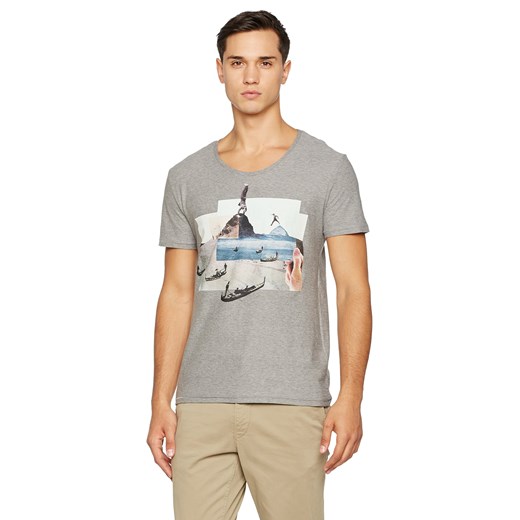 BOSS T-shirt mężczyźni, kolor: szary (Light/Pastel Grey 051)