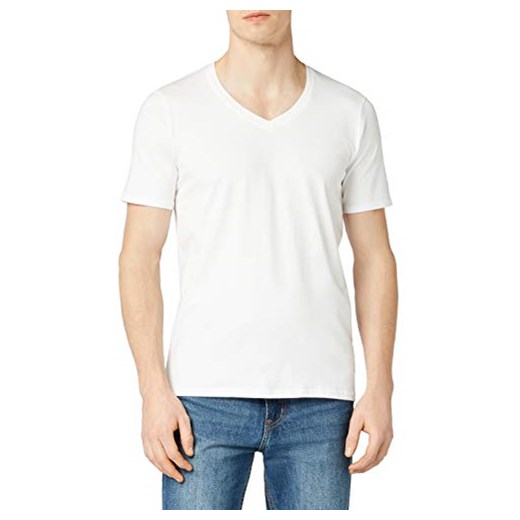 stedman Apparel męski T-shirt Dean (Deep V-Neck)/st9690 Premium, kolor: biały – biały