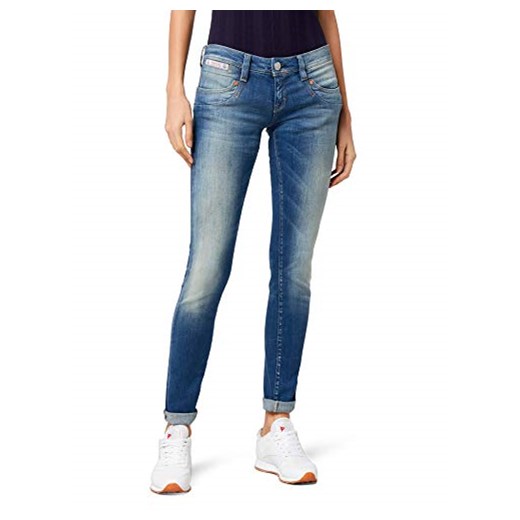 Wspaniałe damskie spodnie jeansowe Slim Piper Denim Stretch -  wąski 30W / 32L