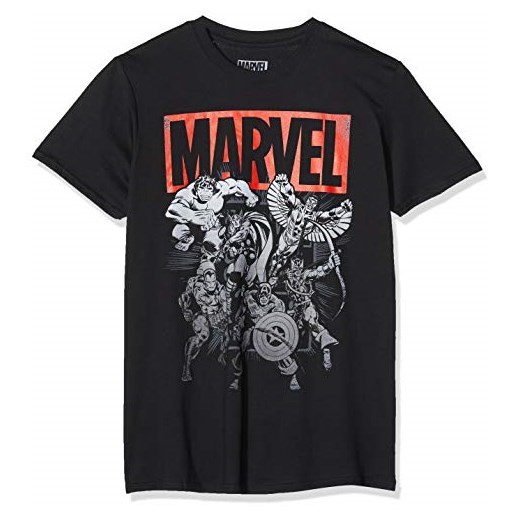 T-shirt Marvel Marvel Collective T-Shirt dla mężczyzn, kolor: czarny