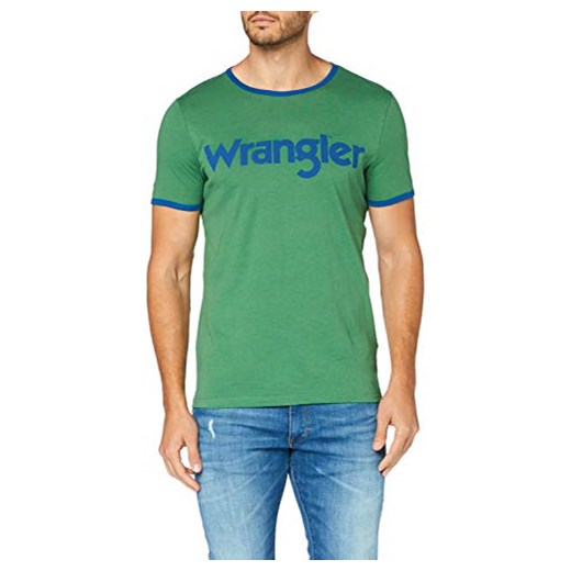Wrangler męska koszulka kabel herbata -  krój dopasowany l