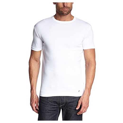 Daniel Hechter męski T-shirt o doublep. Slim 10188 474 -  biały (biały)