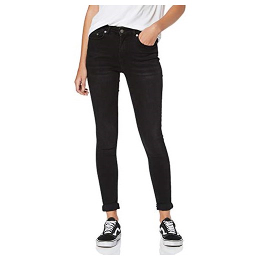 Pieces dżinsy damskie spodnie dżinsy pcfive delly Black Wash/noos -  wąski 34 (rozmiar producenta: XS)