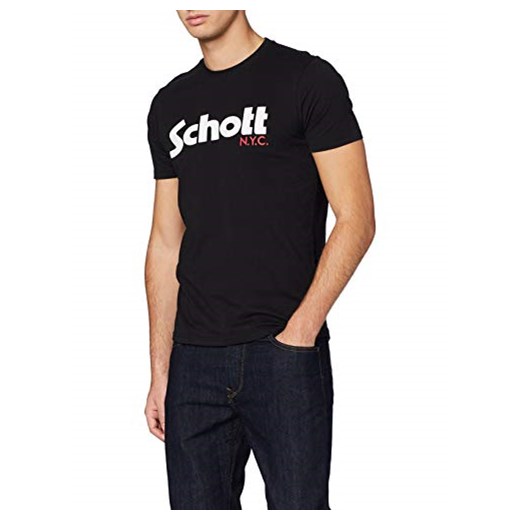 Schott NYC T-shirt mężczyźni, kolor: czarny (czarny )