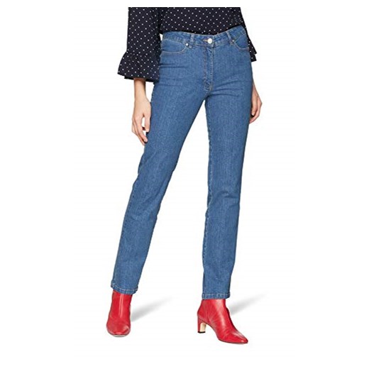 damart, dżinsy damskie proste pantalon Perfect Fit Coupe droite -  prosta nogawka 26W / 32L