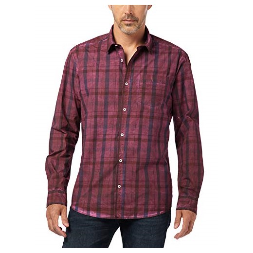 Pioneer męska koszula rekreacyjna koszula L/S Check -  krój regularny