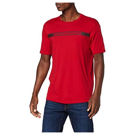 Armani Exchange Pima Cotton Vertical Logo T-Shirt męski -  krój regularny l