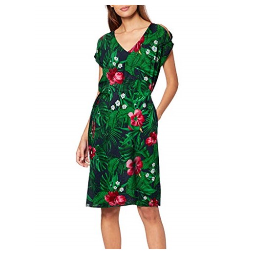 s.Oliver RED Label damska sukienka midi z nadrukiem -  A-linie 34