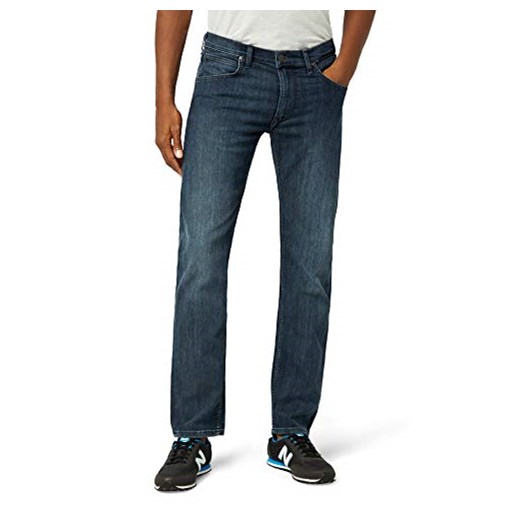Lee męskie jeansy proste Daren Zip -  prosta nogawka 33W / 30L