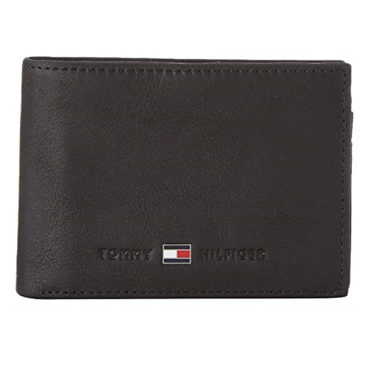 Tommy Hilfiger Johnson Mini CC Flap and Coin Pocket męski portfel, 11 x 8 x 2 cm -  czarny -