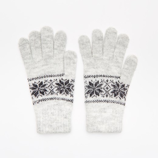 Białe rękawiczki Cropp 