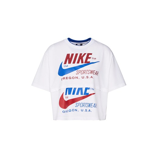 Bluzka damska Nike Sportswear z krótkimi rękawami z okrągłym dekoltem 