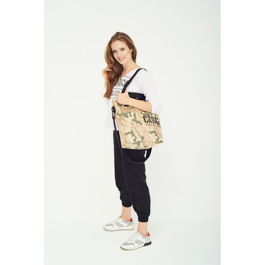 Shopper bag Cargo By Owee z nadrukiem na ramię młodzieżowa duża 