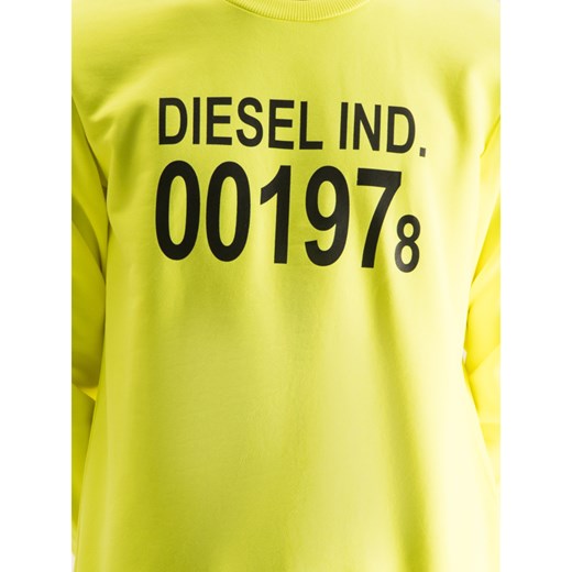 Bluza męska żółta Diesel w stylu młodzieżowym 