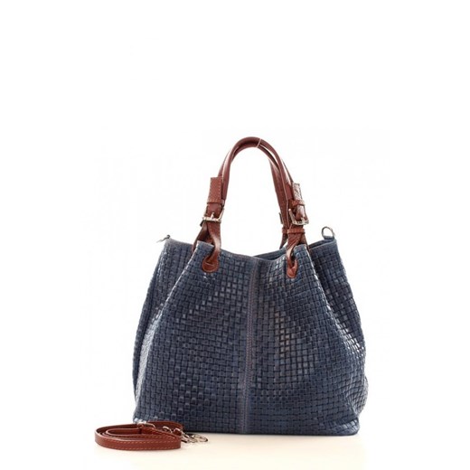 Shopper bag Mazzini elegancka mieszcząca a8 