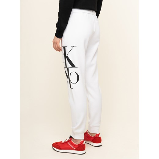 Spodnie sportowe Calvin Klein białe 