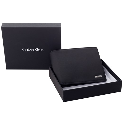 CALVIN KLEIN PORTFEL MĘSKI SKÓRZANY IT RAIL 5CC COIN BLACK K50K502201 001  Calvin Klein  wyprzedaż messimo 