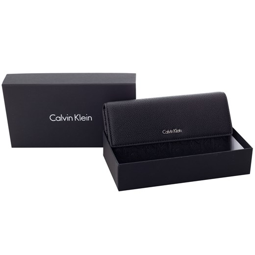 CALVIN KLEIN PORTFEL DAMSKI MISHA LARGE TRIFOLD BLACK K60K602249 001 Calvin Klein   okazja messimo 