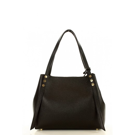 Torebka skórzana elegance kuferek handbag Marco Mazzini 371A Black  Mazzini One-size-fits-all Bomawika