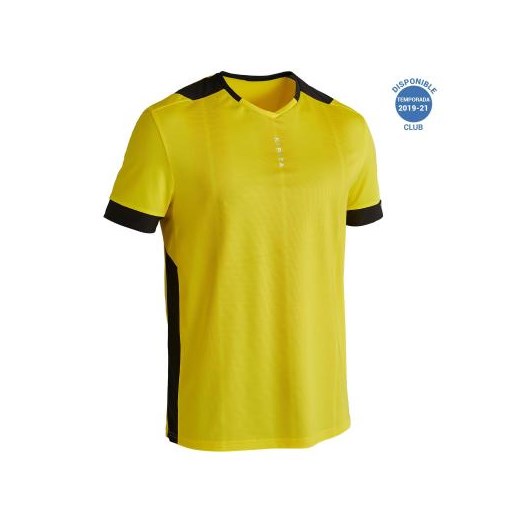 Koszulka do piłki nożnej żółta F500