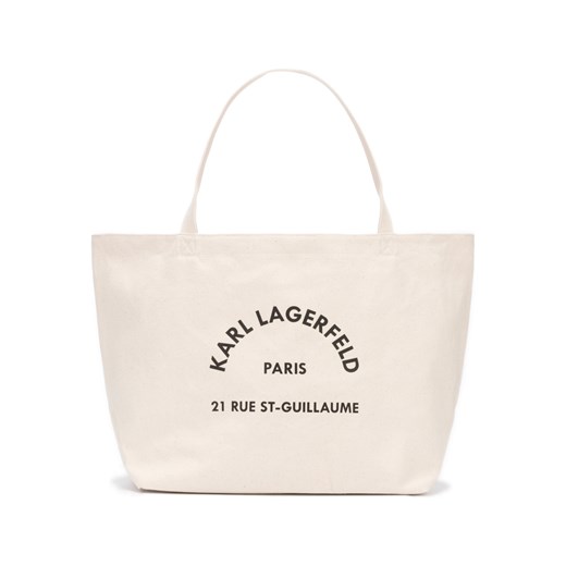 Shopper bag Karl Lagerfeld bez dodatków bawełniana 