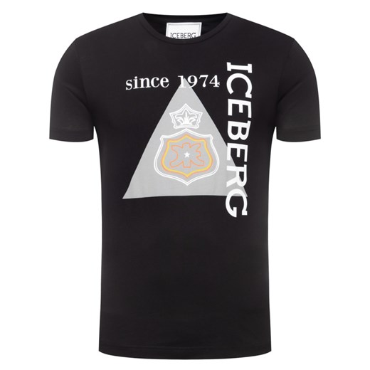 T-shirt męski czarny Iceberg 